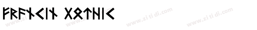 Frankin Gothic字体转换